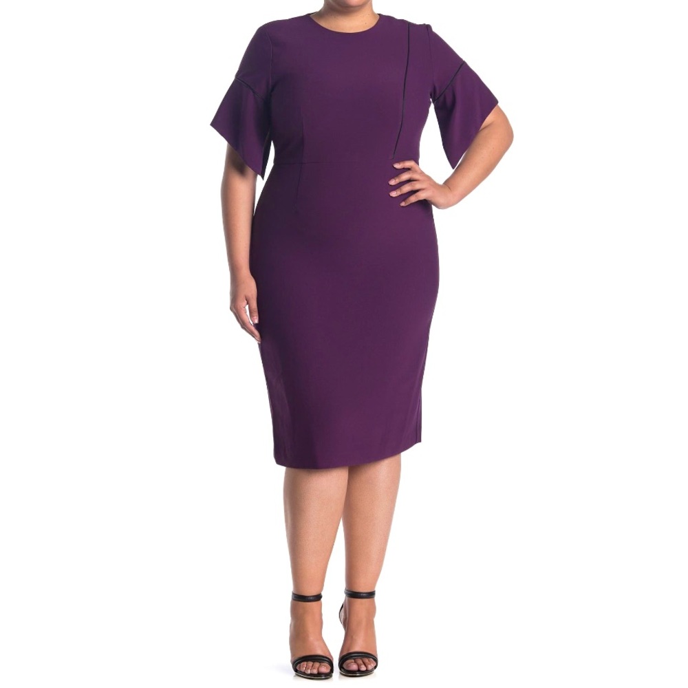 NWT Tahari cocktail/work dress with drape sleeve